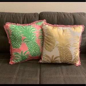 Lilly Pulitzer Pineapple pillows